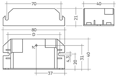15W 350mA fixC C SNC ESSENCE Constant Current LED Driver 87500630  Tridonic LC